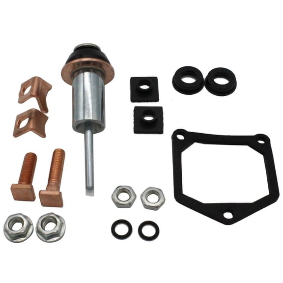 TAPDRA Starter Solenoid Repair Kit, Quality Materials, Auto Part Solution, Plunger, Gasket, Contacts Included
