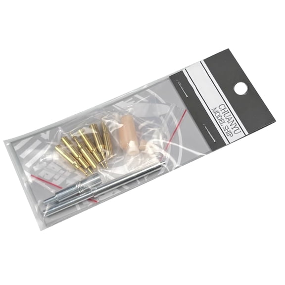 TAPDRA Store 1:35 Scale Metal Barrel and Brass Artillery Shells Set for Model Display for Tank Weight Balance Detailed Reproduction