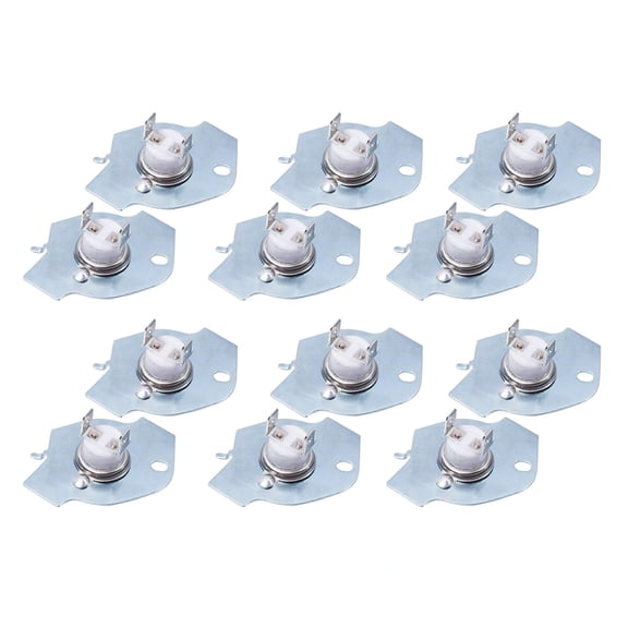 TAPDRA Store 12Pcs Premium Thermal Safety Fuses for Whirlpool Dryers Reliable Protection Against Fire Hazards