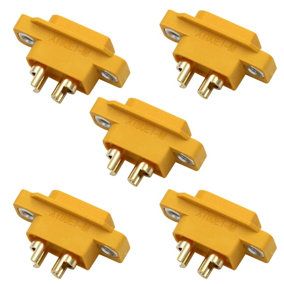 TAPDRA Store 5Pcs Rc Spare XT60E1 Male Connectors, High-Amp Connection, RC Battery and Motor