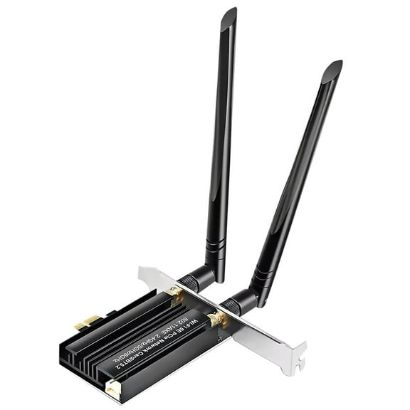 TAPDRA Store Dual Antenna WiFi 6E Adapter 5400Mbps, Bluetooth 5.2, 160MHz Channel for Enhanced Connectivity