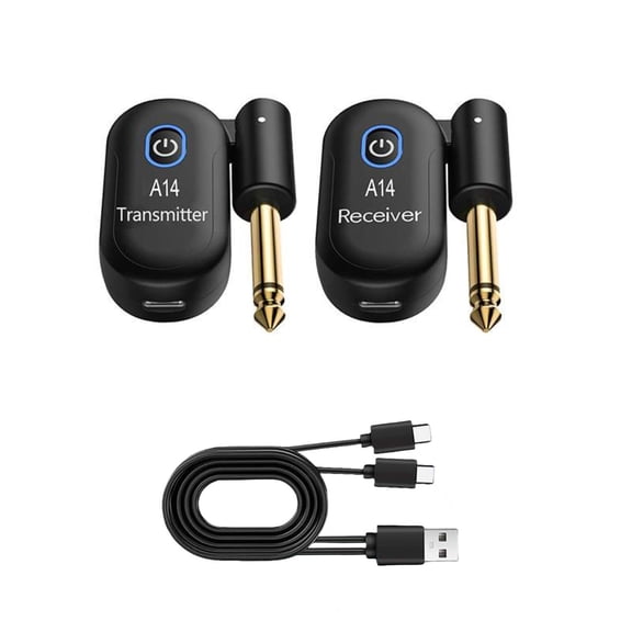 TAPDRA Store Low Latency A14 Wireless Guitar System for Stage Performances with 24bit 48kHz Lossless Audio Quality