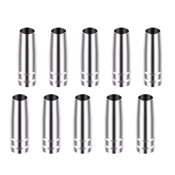 TAPDRA Store MIG MAG Welding Torch Nozzles 10pcs Conical Tip High Temp for MB 15AK Welders Clarke Sealey DIY Welding