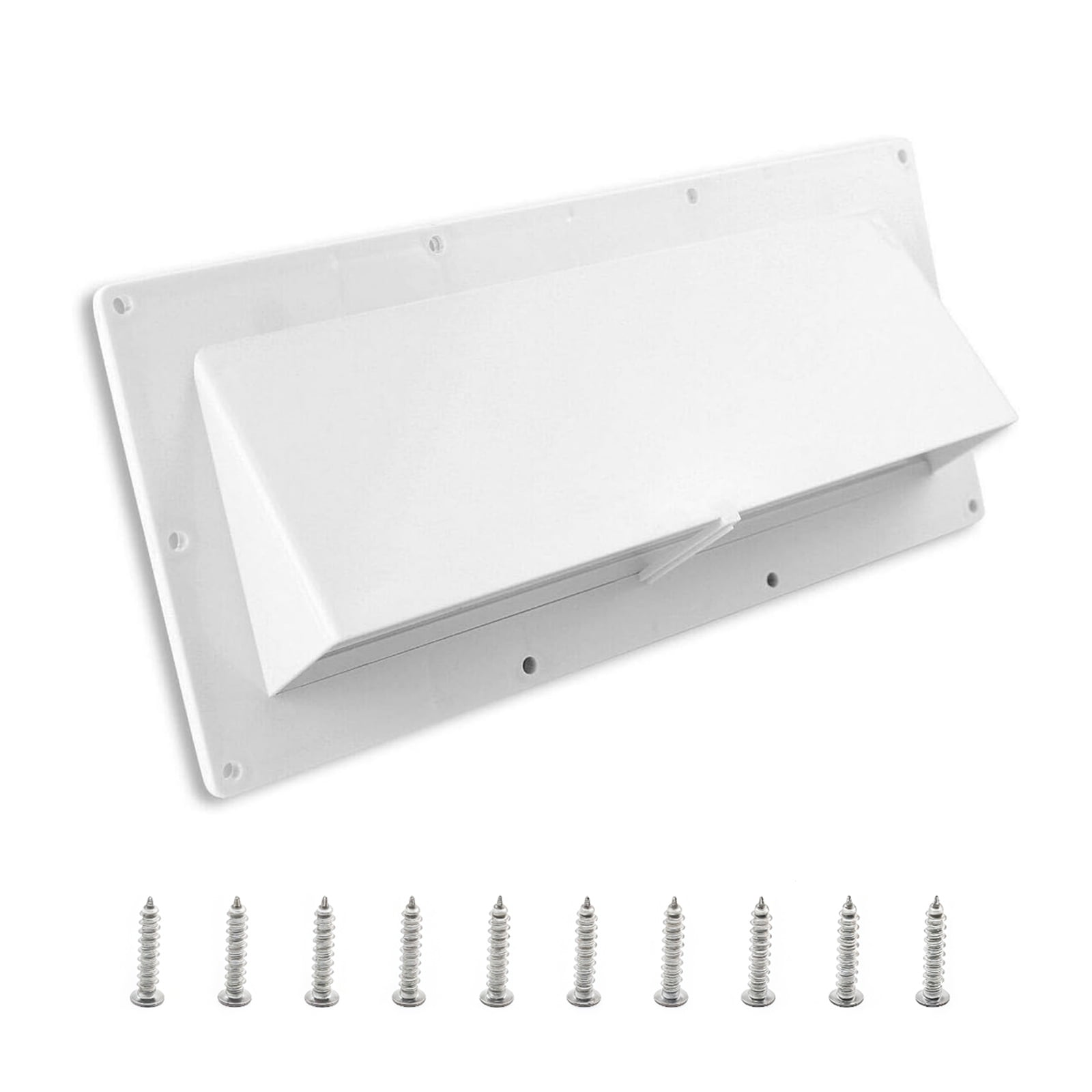 TAPDRA Store RV Exterior Sidewall Vent for Range Hoods ABS Plastic Easy Installation Kit with Screws Direct Fit