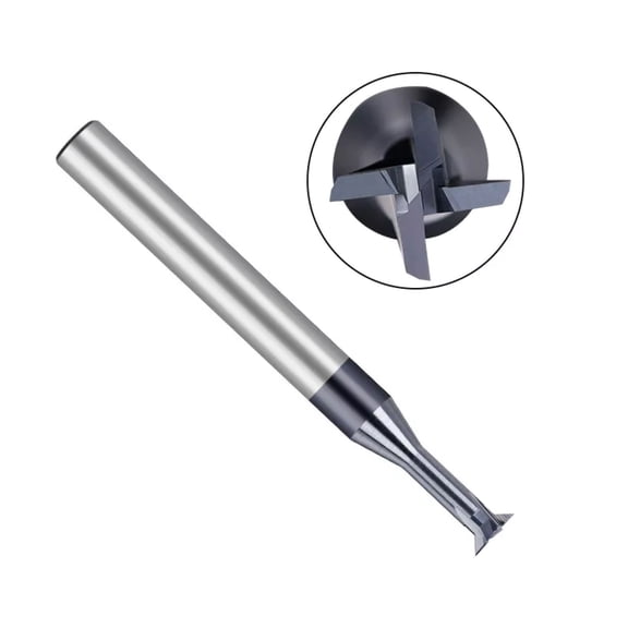 TAPDRA Tungsten Steel Dovetail Cutter 60 Degree 6mm Shank CNC Machining Bit Aluminum Iron Steel Copper Precision