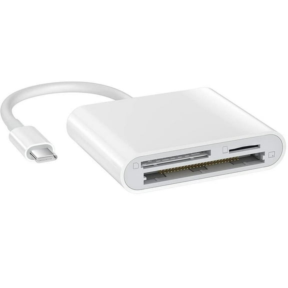 TAPDRA Type-C Card Reader for CF SD TF Cards up to 64GB for MacBook Windows Phones Photographers Memory Card Access