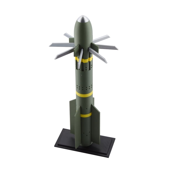 TAPDRA United States AGM-114R9X Hellfire Missile Model 1:4 Scale 38cm Air-to-Ground Replica for Military Display Gift