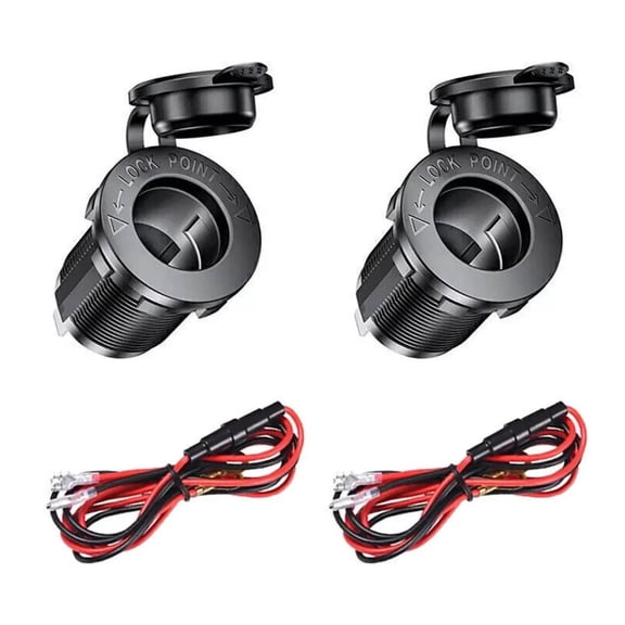 TAPDRA Universal Panel Mount Cigarette Lighter Port For Automotive Vacuum Cleaner Mp3 Mobile Phone Charging Power Components