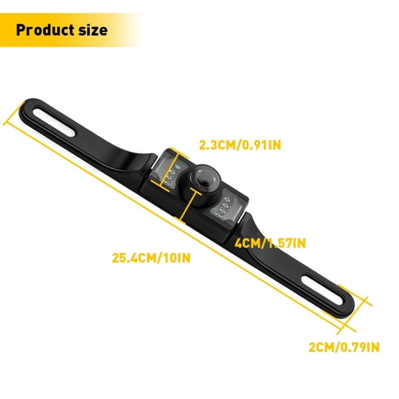 TAPDRA Universal Rearview Reverse Camera For Car Truck 170 Field Of View IP68 Dustproof HD 720P Camera