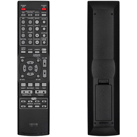TAPDRA Universal Remote Control for DENON AVR1312, AVR-1311 Quality, 433 MHz, ABS Material, Black