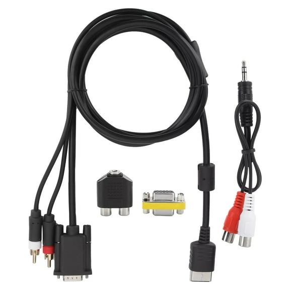 TAPDRA VGA Cable Set for Dream-cast DC Enhanced Fidelity, Wear-Resistant, Supports CRT/LCD Monitors & TVs