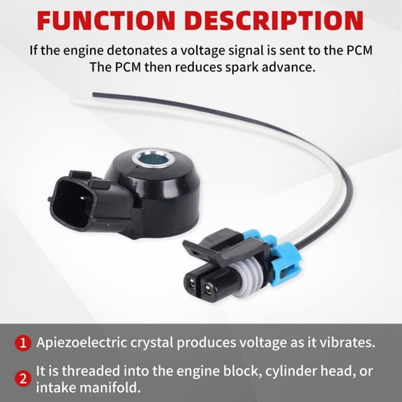 TAPDRA Vehicle Knock Sensor With Wiring Harness Assembly Tested For Nissan Mercury 3.3L Automotive Use
