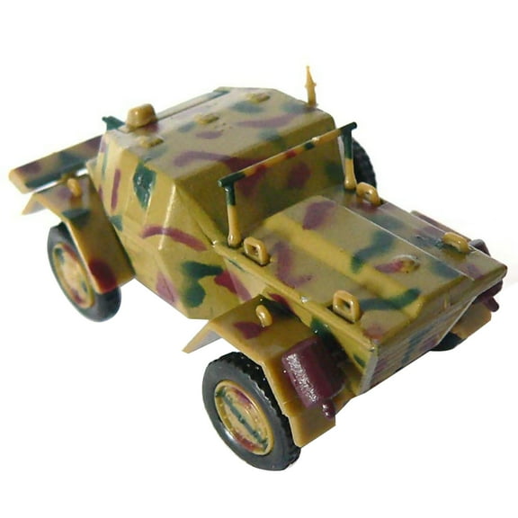 TAPDRA WW2 Lancia Lince Recon Vehicle Model 1:72 Scale Italian Army 1944 Alloy Collectible for History Buffs Desk Showcase Display