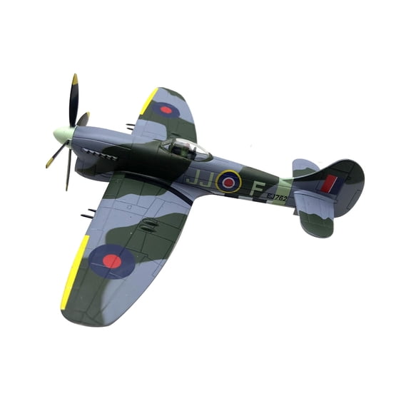 TAPDRA WWII Fighter Plane Model For Desk Decoration 1:72 RAF Hawker Tempest Mk.V Alloy Plastic With Display Stand