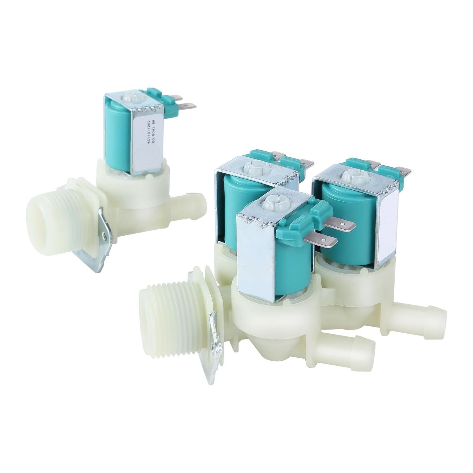 TAPDRA Washer Inlet Valve Set, 5220FR2075L 5220FR2006H, Fixes Water Fill Problems, Durable, Easy to Install 110V 120V for LG Kenmore