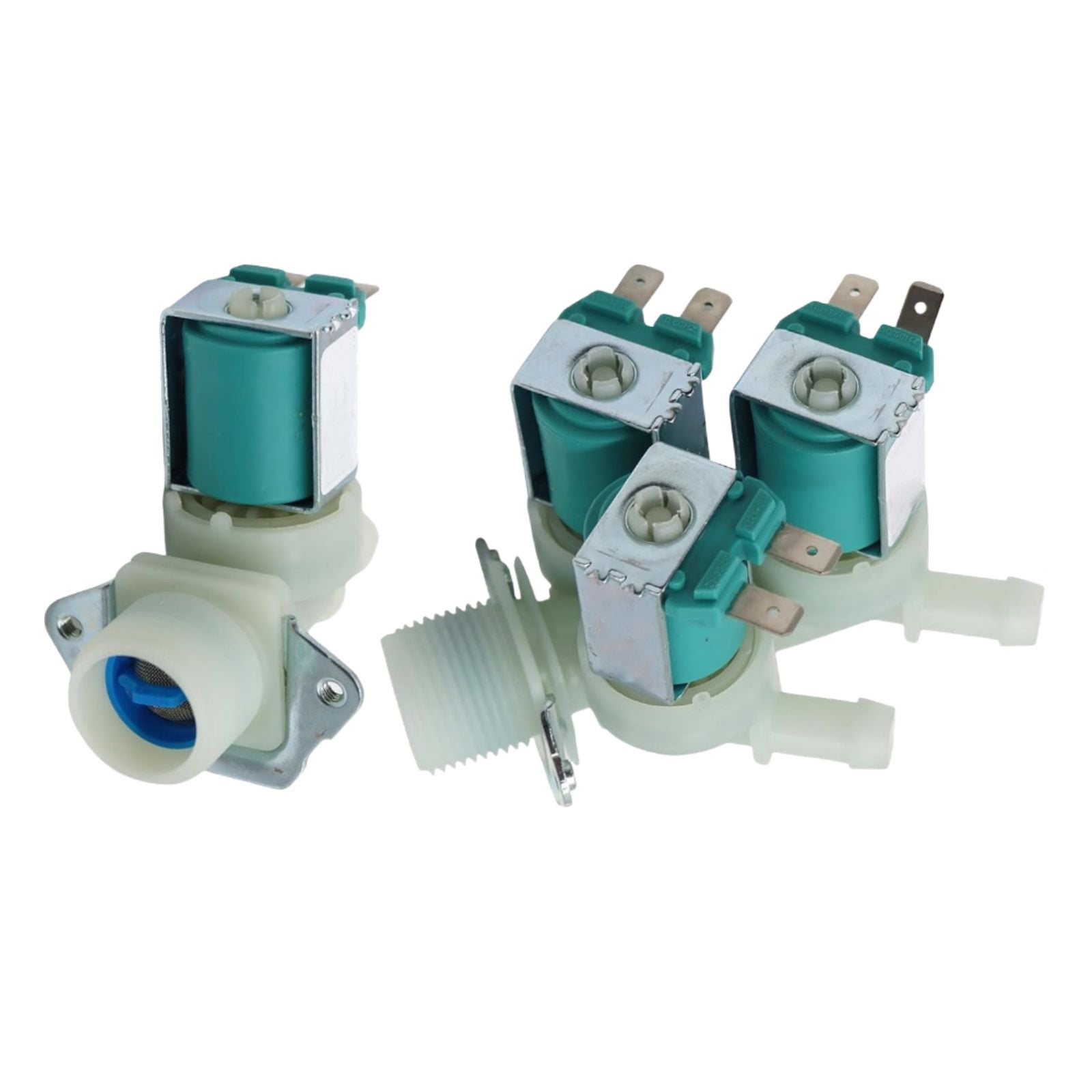 TAPDRA Washer Water Inlet Valve 2 Pack, LG Kenmore Compatible, Fixes Constant Fill & Leaks, 5220FR2075L 5220FR2006H, Durable