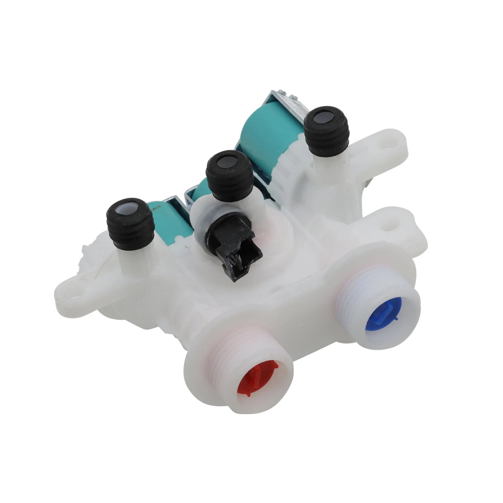 TAPDRA Washing Machine Water Inlet Valve W11096268 for Whirlpool Kenmore Maytag Plastic Metal Red Blue Ports Tested