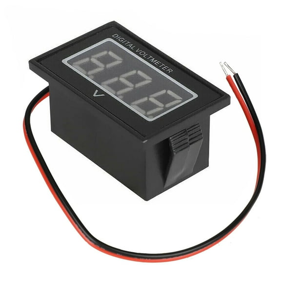 TAPDRA Waterproof Voltmeter for Electric Car 4.5-150V EZGO Club Car Blue Display Dustproof Shockproof Reverse Connection Protection