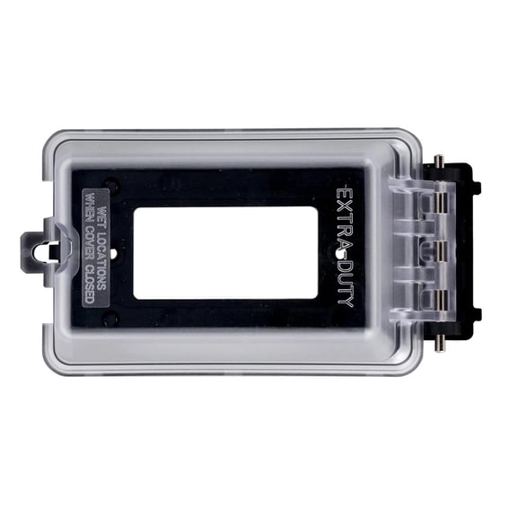 TAPDRA Weatherproof Outlet Cover Transparent Cover For Garage Exterior Horizontal Vertical Installation Device Monitoring