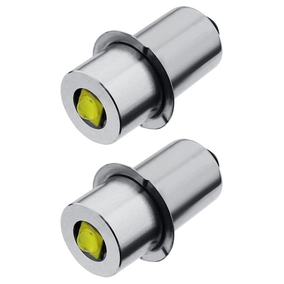 TAPDRA White Light LED Bulb P13.5S Base 6-24V 160-200LM For Craftsman Work Lights Maglite Ryobi 18V Flashlights