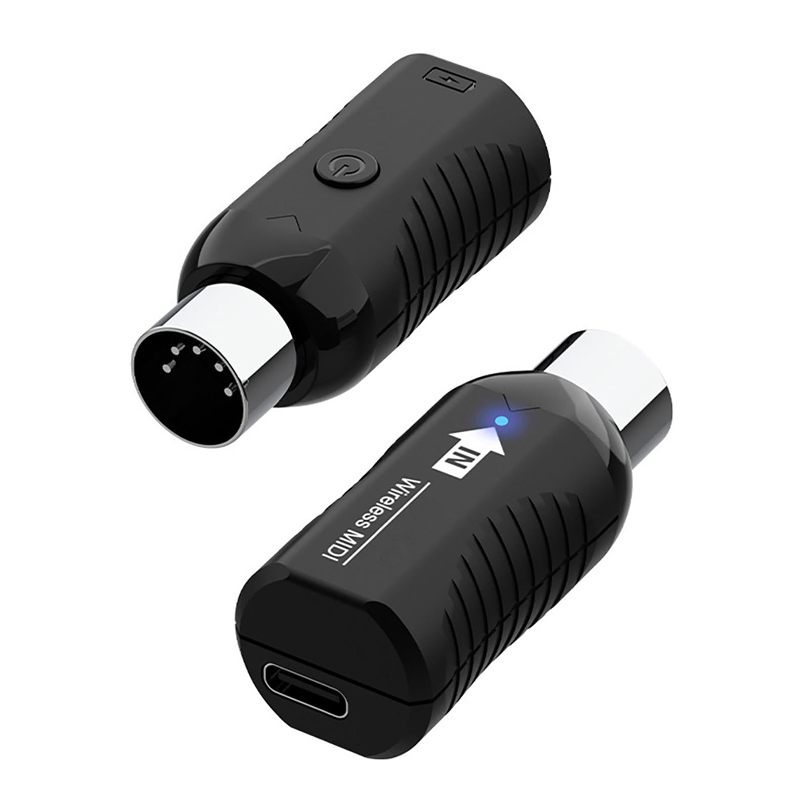 TAPDRA Wireless Midi Receiver & Transceiver Set for Musical Instruments Black, USB Charging, Ideal for Stage