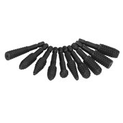 TAPDRA Wood Carving Rasp Files 10Pcs Rotary Burr Tool For Deburring Shaping Grooving Soft Wood Plastic Rubber