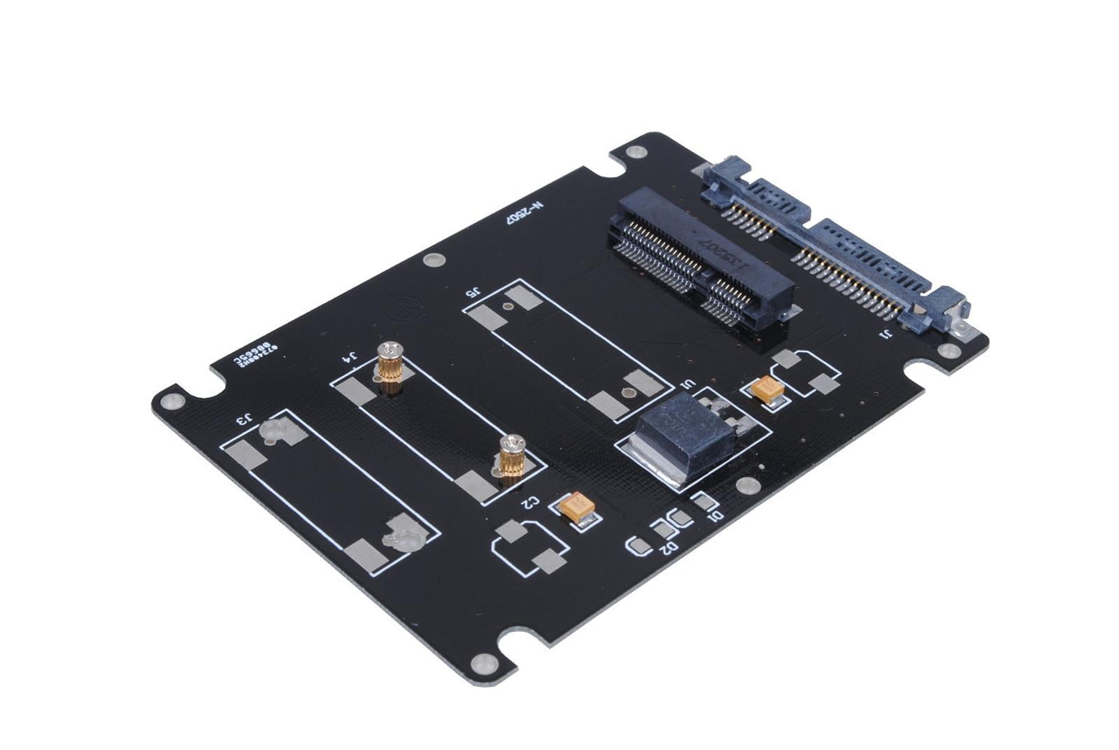 TAPDRA mSATA to 2.5" SATA Converter Adapter Easy SSD Interface Upgrade for Laptops and Desktops