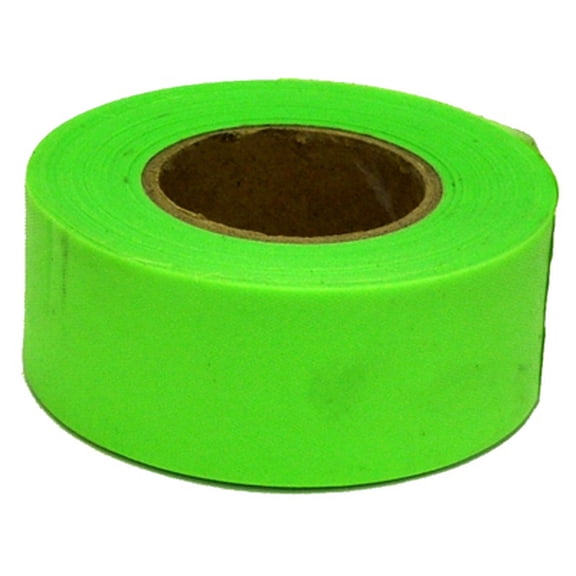 C.H. Hanson 17001 Flagging Tape, Glo Lime, 150 Ft. - Quantity 12