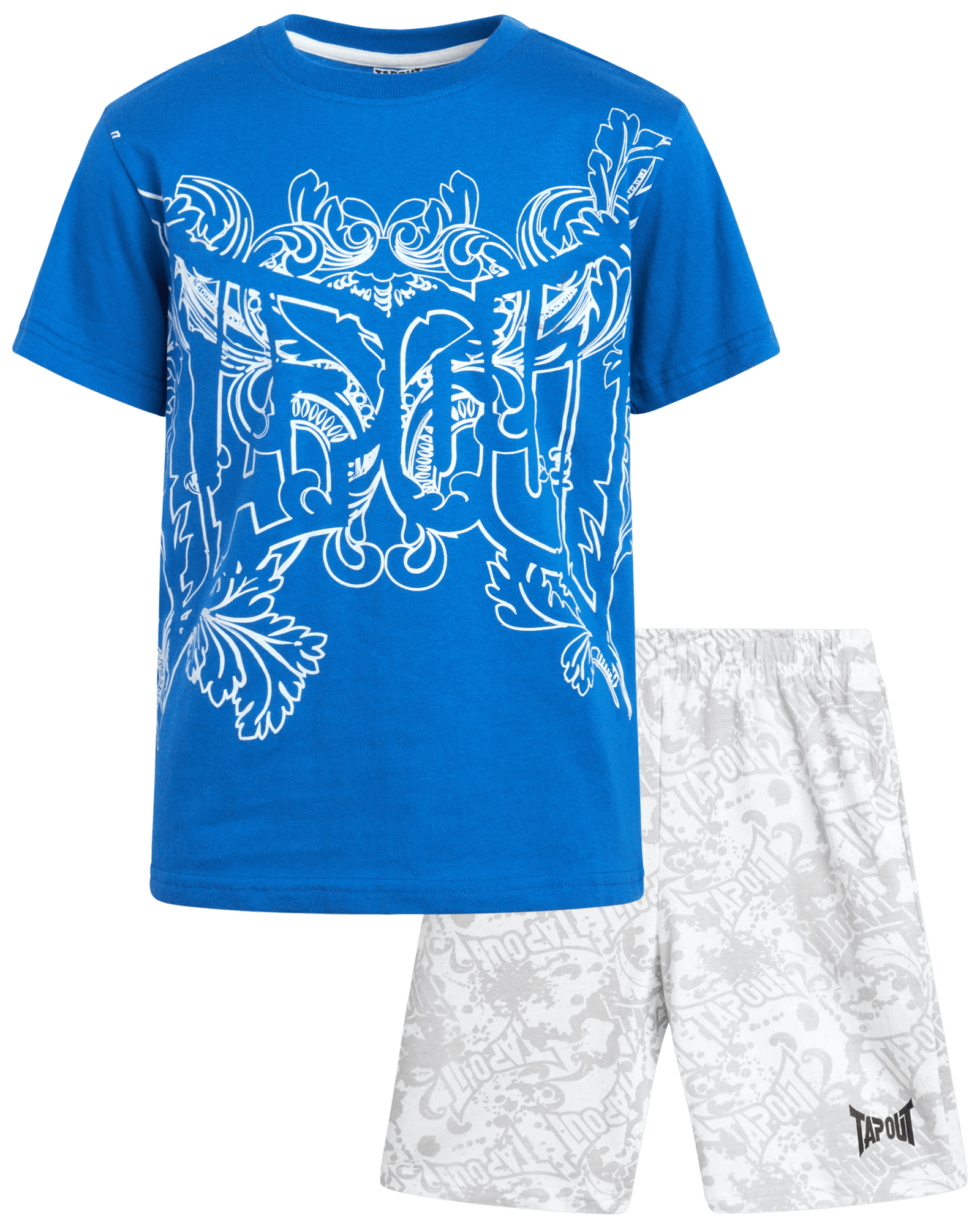 TAPOUT Active Shorts Set 2 Piece Performance Short Sleeve T Shirt And tapout-active-shorts-set-2-piece-performance-short-sleeve-t-shirt-and