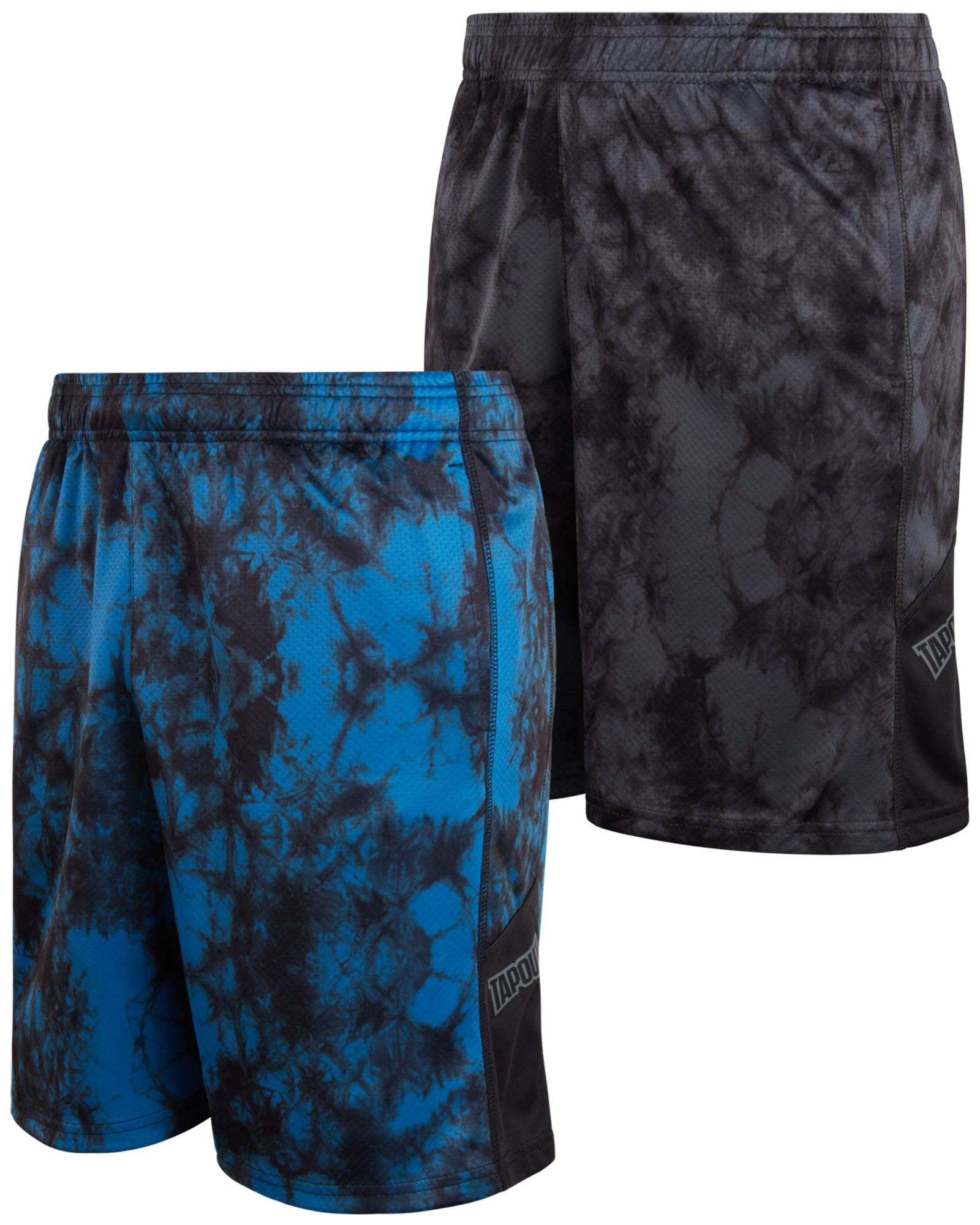TAPOUT Men's Athletic Shorts 2 Pack Active Performance Tie Dye Gym