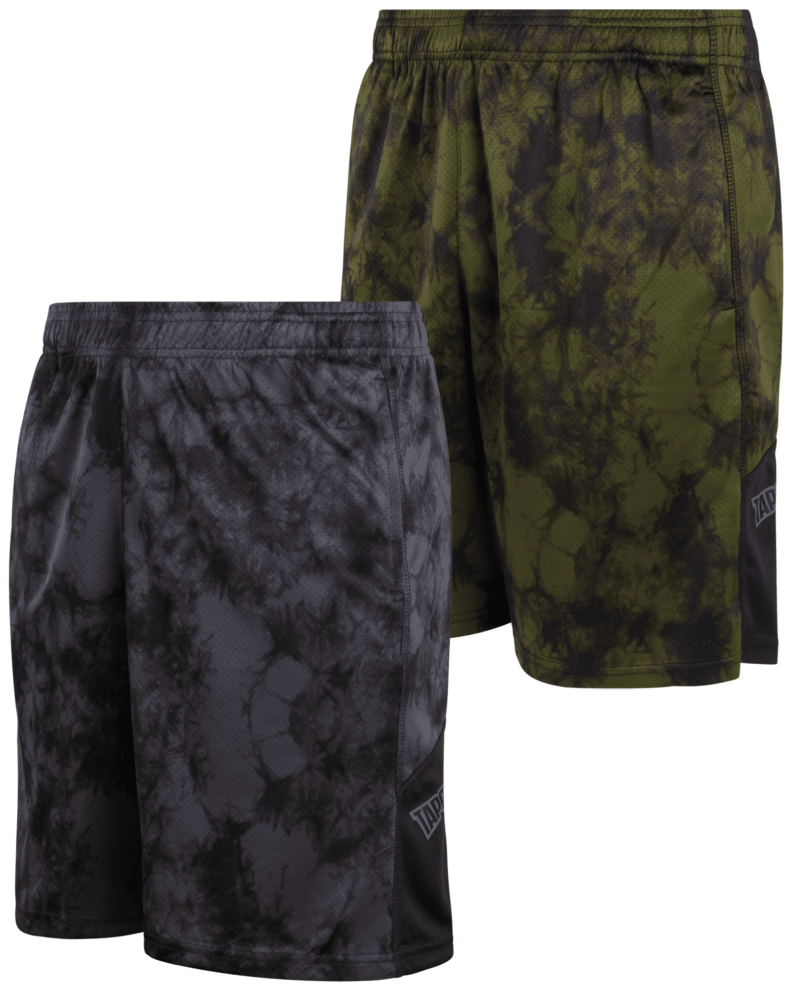 TAPOUT Men's Athletic Shorts 2 Pack Active Performance Tie Dye Gym