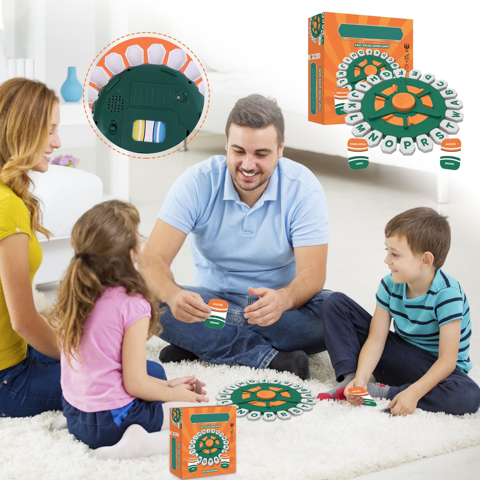 TAPPLE Word Game FastPaced Family Board Game Choose A Category & Race