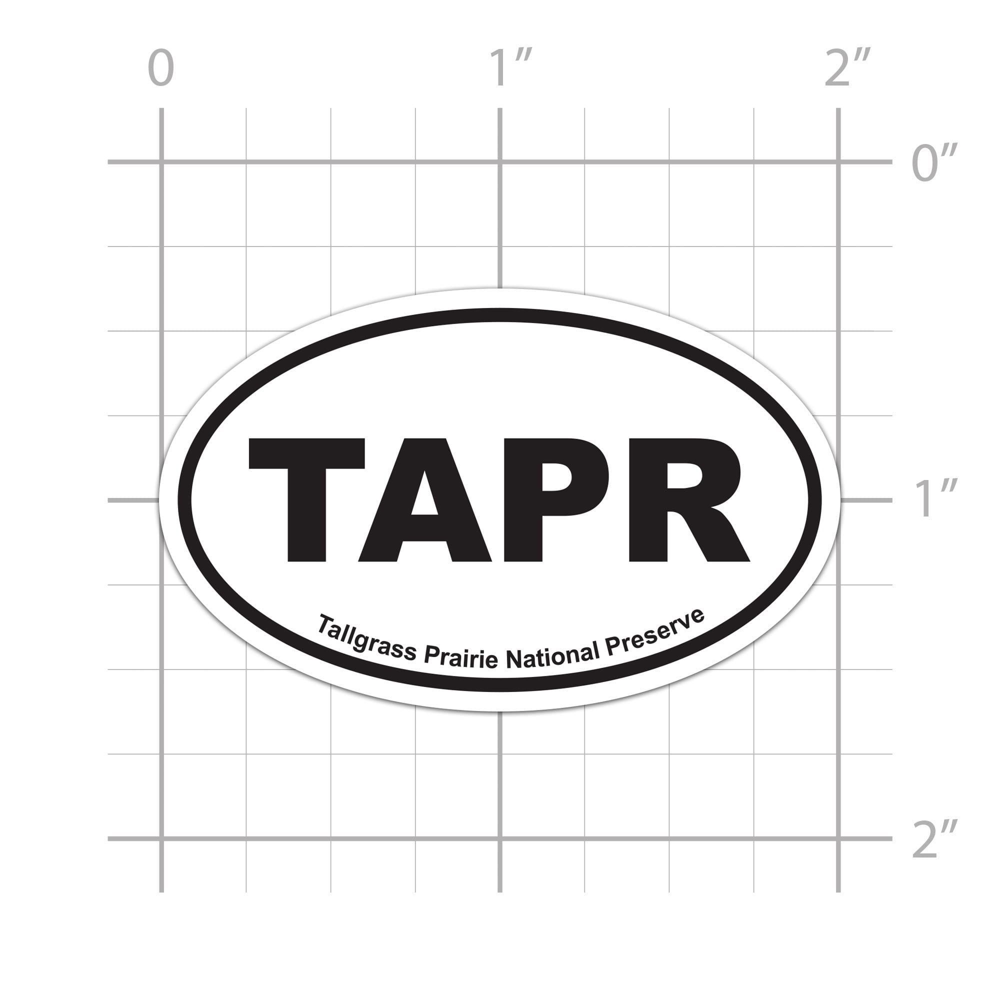 TAPR Tallgrass Prairie National Preserve Sticker for water bottle phone ...