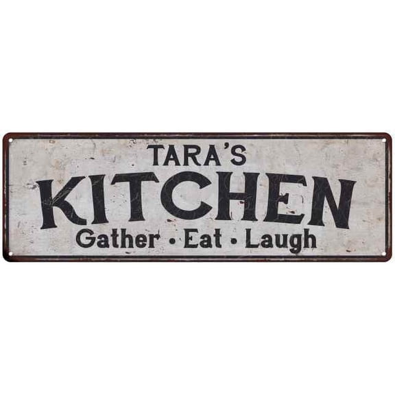 TARA's Kitchen Rustic Chic Decor Gift 6x18 Sign 106180051043
