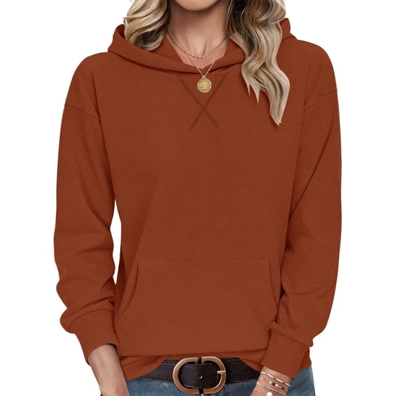 TARAINYA Women Hoodie Pullover Long Sleeve Casual Hooded Sweatshirt with Pocket Fall Winter Tops