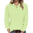 thumbnail image 1 of TARAINYA Women Hoodie Pullover Long Sleeve Casual Hooded Sweatshirt with Pocket Fall Winter Tops, 1 of 8