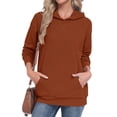 thumbnail image 1 of TARAINYA Women Oversized Crewneck Hoodies Long Sleeve Pullover Sweatshirt with Pockets, 1 of 9