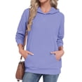 thumbnail image 1 of TARAINYA Women Oversized Crewneck Hoodies Long Sleeve Pullover Sweatshirt with Pockets, 1 of 9