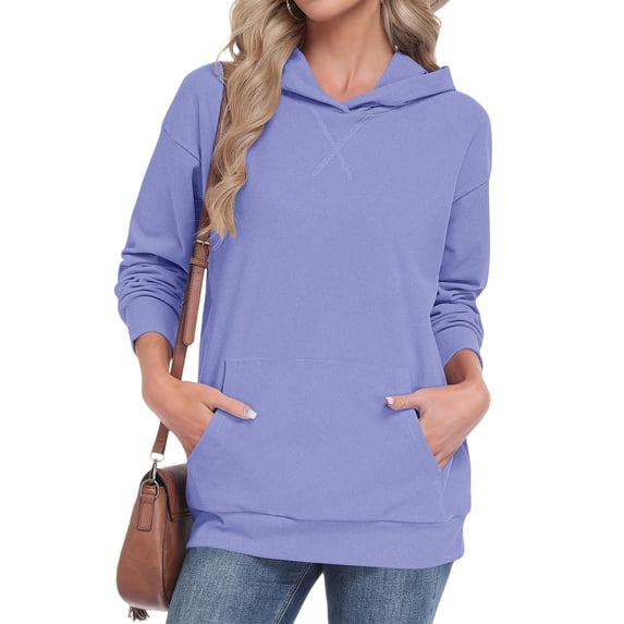 TARAINYA Women Oversized Crewneck Hoodies Long Sleeve Pullover Sweatshirt with Pockets