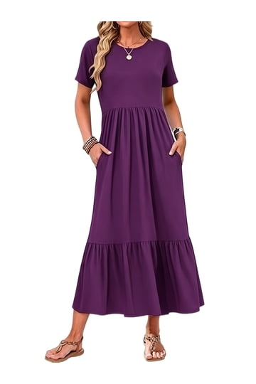 walmart ladies dresses with sleeves Shop Stylish Sleeved Summer Dresses for Warm Weather at Walmart