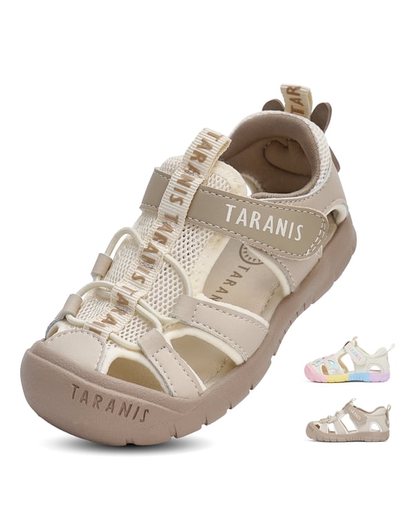 Toddler Sandals for Boys and Girls, Wide Toe Box, Closed Toe, Mesh Upper