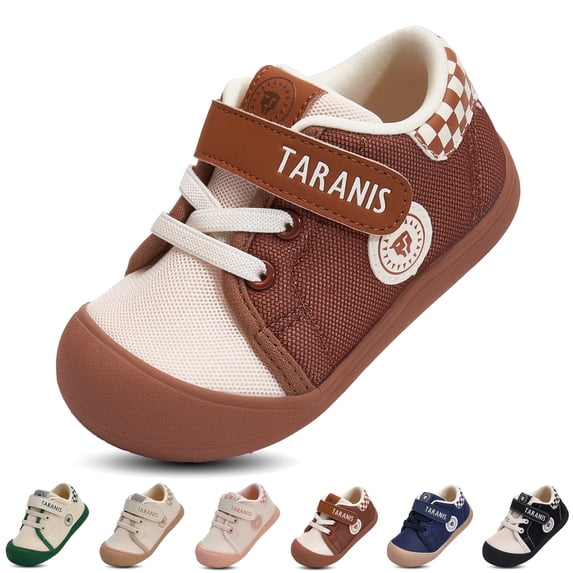 TARANIS Toddler Shoes Barefoot Wide Toe Box Breathable Walking Sneakers for Boys and Girls
