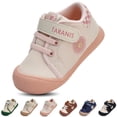 thumbnail image 1 of TARANIS Toddler Baby Girls Barefoot Sneakers with Wide Toe Box, Lightweight Non-Slip First Walking Shoes, 1 of 9