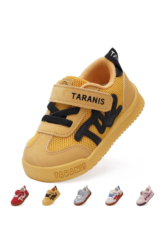 Toddler Sneakers for Boys Girls, Non-Slip Breathable Mesh Lightweight Baby First Walking Shoes
