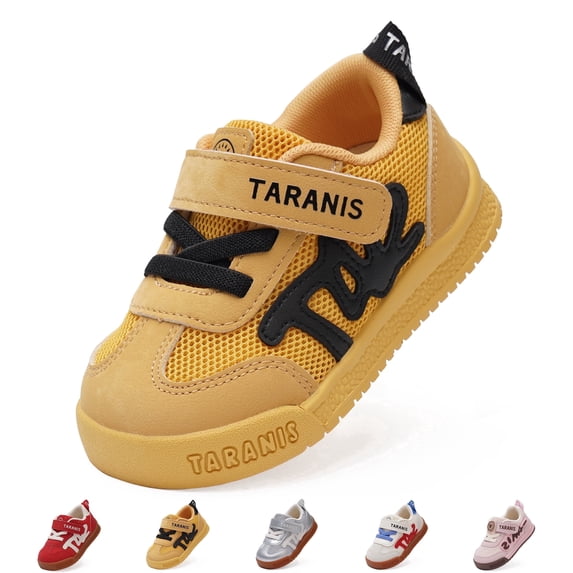 TARANIS Toddler Shoes for Boys and Girls, Non-Slip Breathable Wide Toe Baby Sneakers