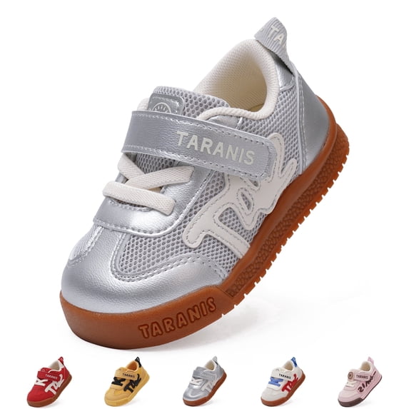TARANIS Toddler Shoes for Boys and Girls, Non-Slip Breathable Wide Toe Baby Sneakers