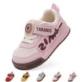 thumbnail image 1 of TARANIS Toddler Shoes for Girls and Boys, Non-Slip Breathable Wide Toe Baby Sneakers, Pink, 1 of 9