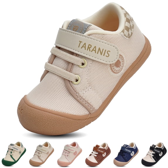 TARANIS Wide Toe Box Toddler Shoes for Boys and Girls, Breathable Barefoot Sneakers