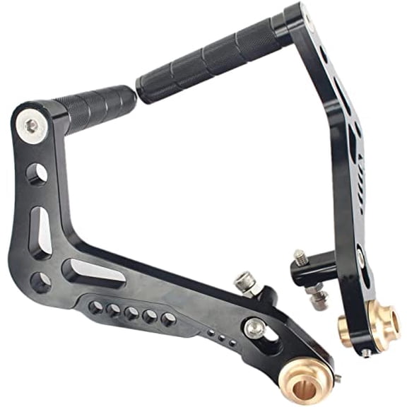 TARAZON Adjustable Aluminum Racing Foot Pedals Brake Throttle Accelerator Footpegs for Go Kart Cart