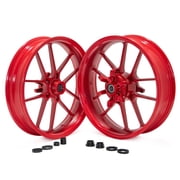 TARAZON CRF Aluminum 17 Inch ATV Wheels Glossy Red Honda CRF250R CRF450R CRF250RX CRF450RX